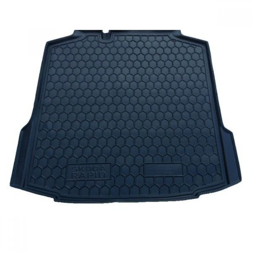 Автомобільний килимок в багажник Skoda Rapid 2013- лифтбэк AVTO-Gumm