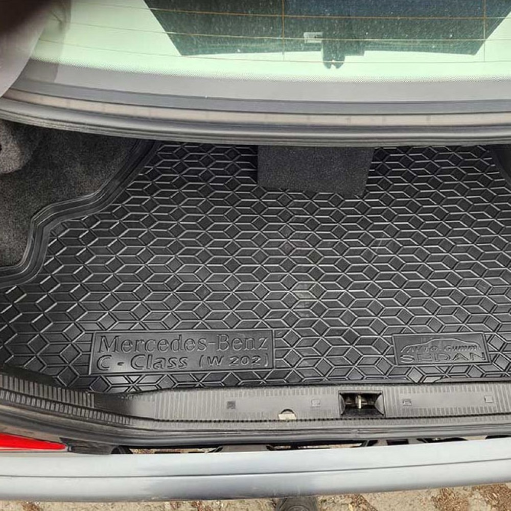 Автомобільний килимок в багажник Mercedes-Benz W202 1993-2000 седан AVTO-Gumm