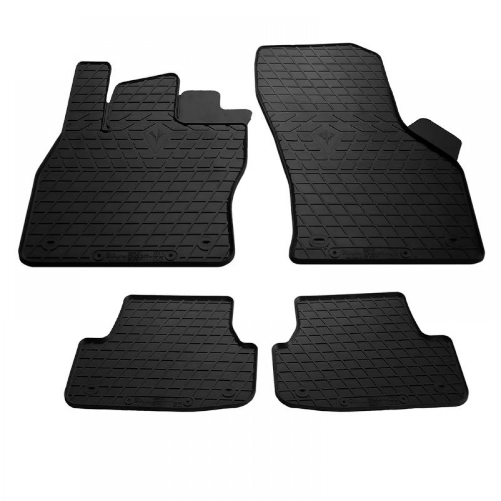 Автомобільні килимки в салон Seat Leon III 2012-2019 гумові (4шт) Stingray
