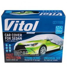 Тент на авто седан Polyester (коробка) розмір M (432x165x119) Vitol